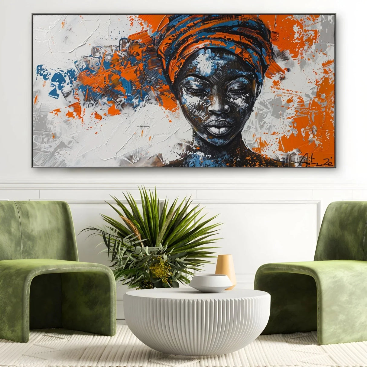 Quadro Stampa su Tela Pensiero africano - CupidoDesign