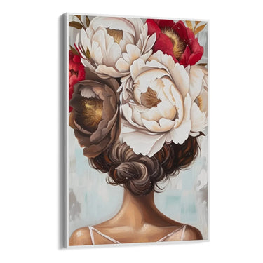 Quadro Stampa su Tela Pensiero Floreale - CupidoDesign