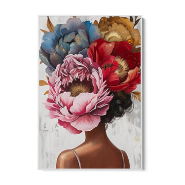 Quadro Stampa su Tela Pensiero Floreale - CupidoDesign
