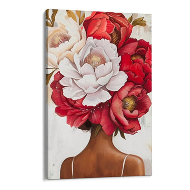 Quadro Stampa su Tela Pensiero Floreale - CupidoDesign