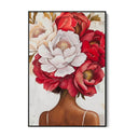 Quadro Stampa su Tela Pensiero Floreale - CupidoDesign