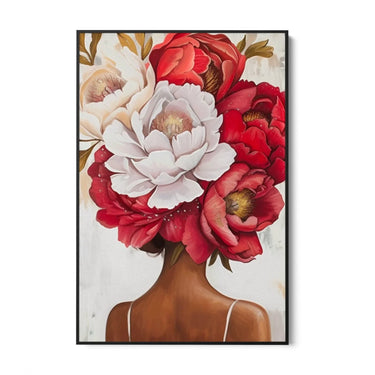 Quadro Stampa su Tela Pensiero Floreale - CupidoDesign