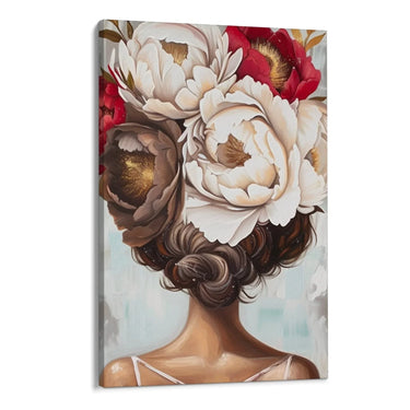 Quadro Stampa su Tela Pensiero Floreale - CupidoDesign