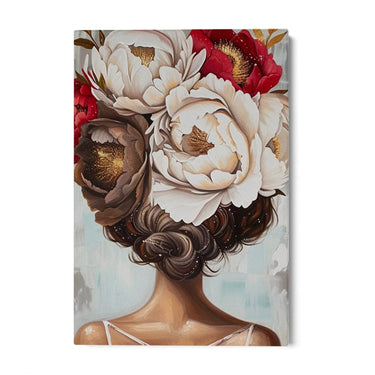 Quadro Stampa su Tela Pensiero Floreale - CupidoDesign