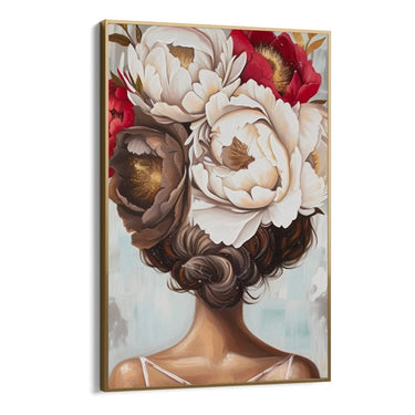 Quadro Stampa su Tela Pensiero Floreale - CupidoDesign