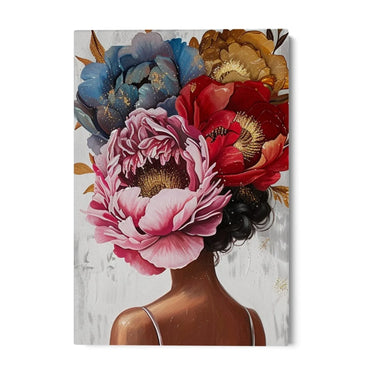 Quadro Stampa su Tela Pensiero Floreale - CupidoDesign