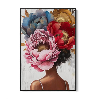 Quadro Stampa su Tela Pensiero Floreale - CupidoDesign