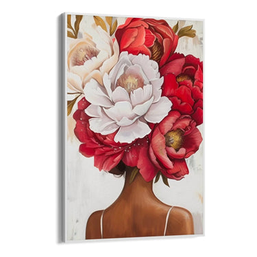 Quadro Stampa su Tela Pensiero Floreale - CupidoDesign