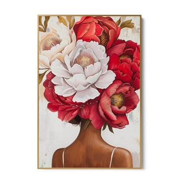 Quadro Stampa su Tela Pensiero Floreale - CupidoDesign