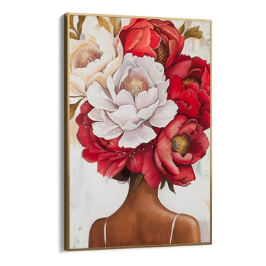 Quadro Stampa su Tela Pensiero Floreale - CupidoDesign