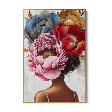 Quadro Stampa su Tela Pensiero Floreale - CupidoDesign