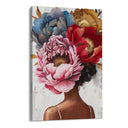 Quadro Stampa su Tela Pensiero Floreale - CupidoDesign