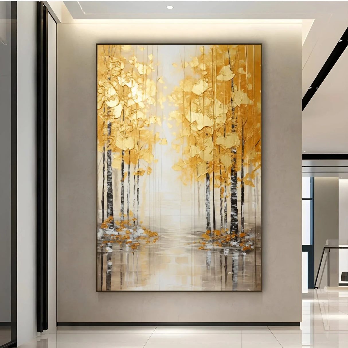 Quadro Stampa su Tela Percorso Dorato - CupidoDesign