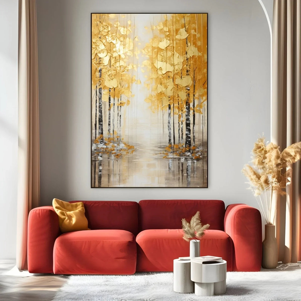 Quadro Stampa su Tela Percorso Dorato - CupidoDesign