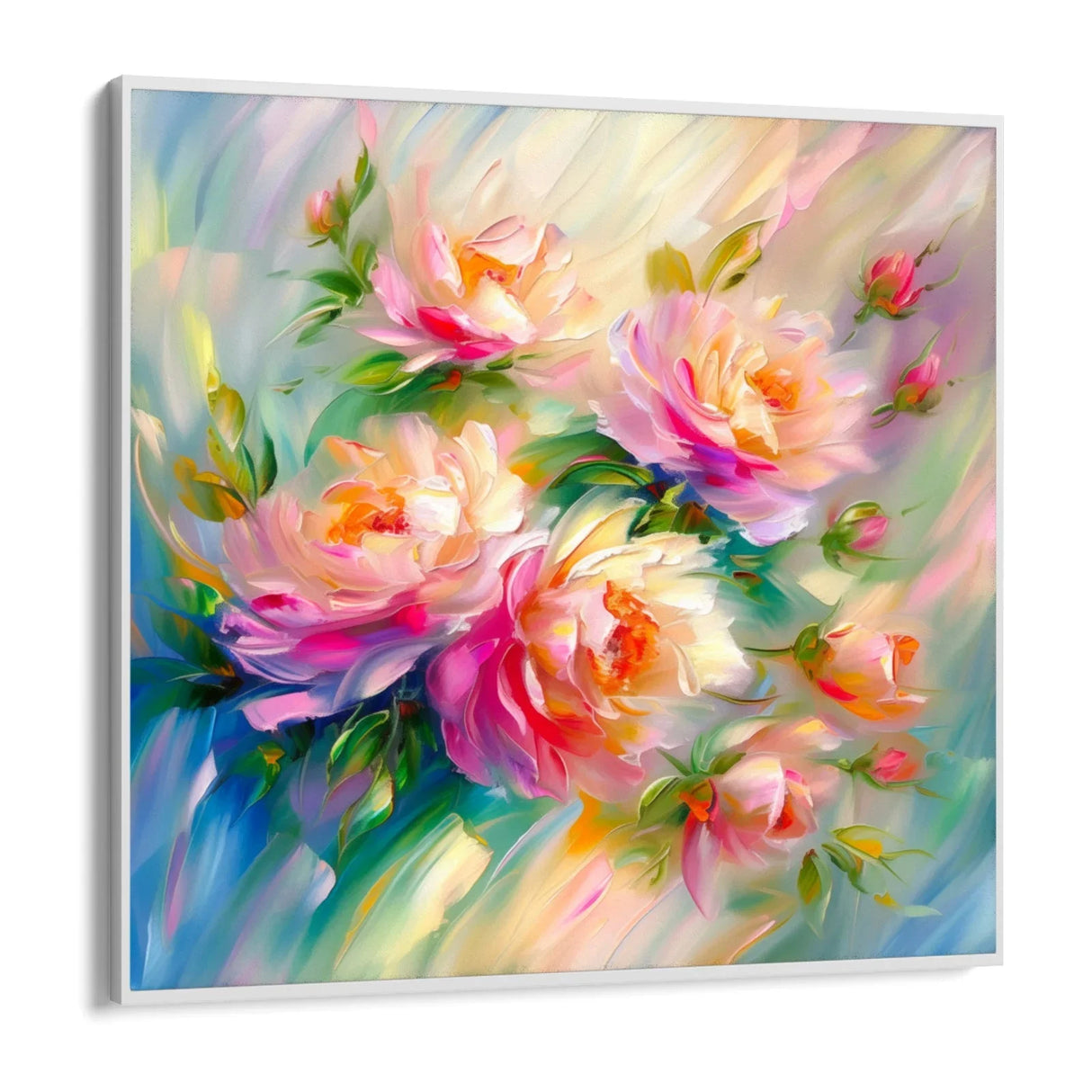 Quadro Stampa su Tela Petali Arcobaleno - CupidoDesign
