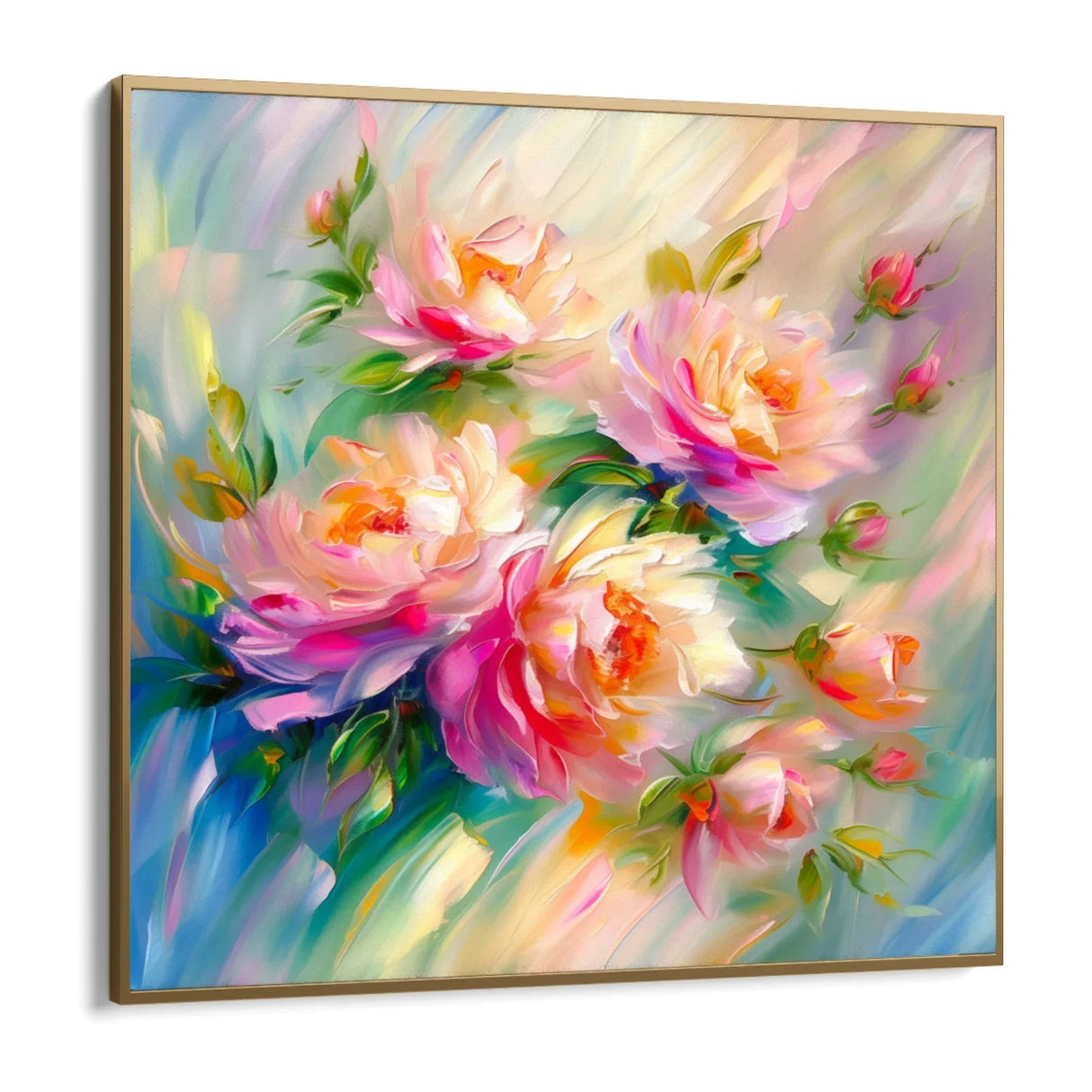 Quadro Stampa su Tela Petali Arcobaleno - CupidoDesign