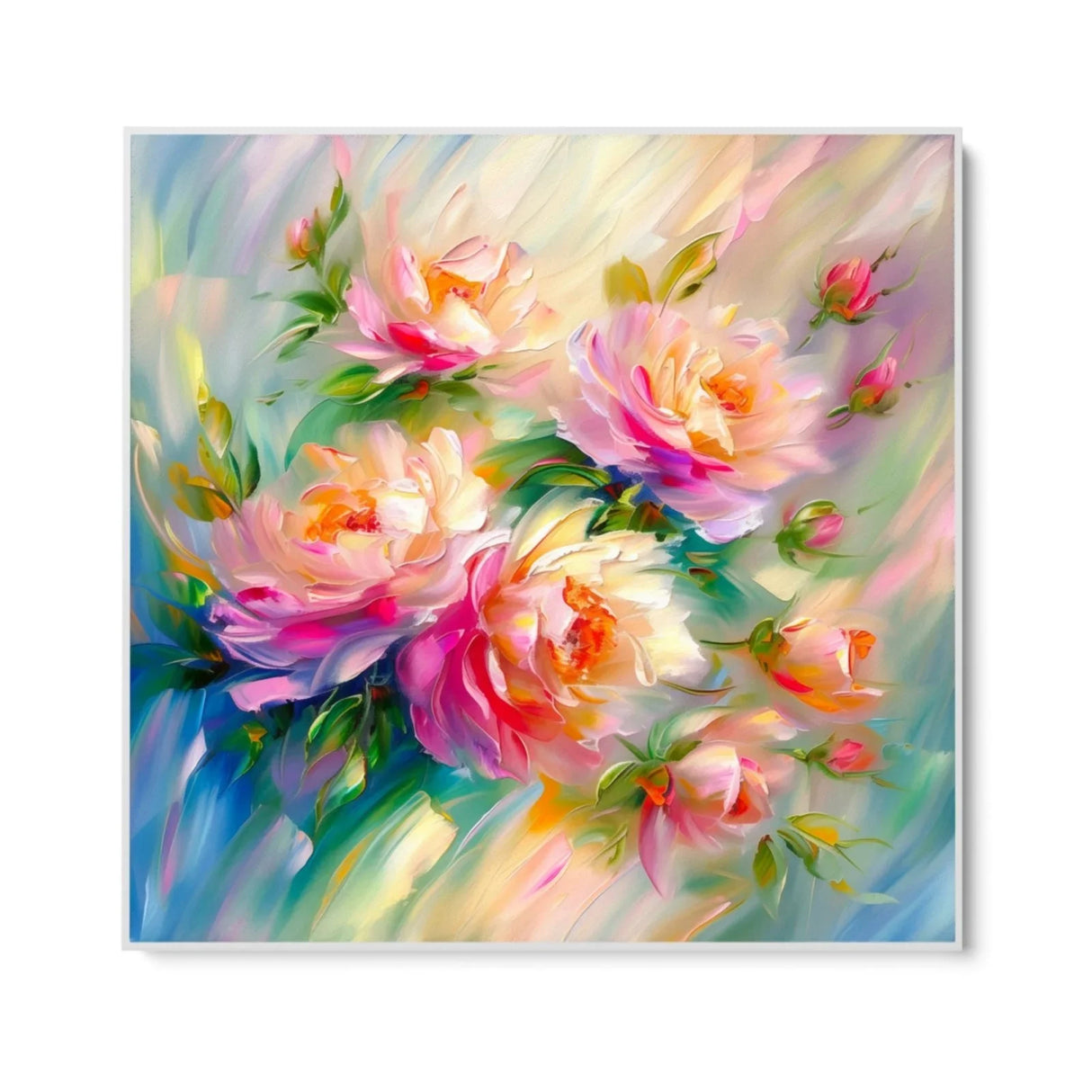 Quadro Stampa su Tela Petali Arcobaleno - CupidoDesign