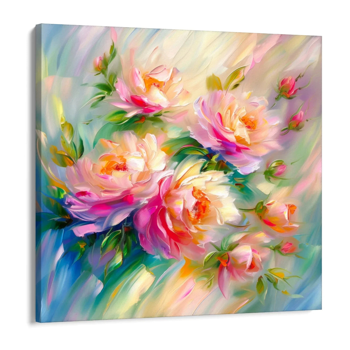 Quadro Stampa su Tela Petali Arcobaleno - CupidoDesign