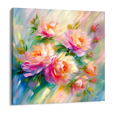 Quadro Stampa su Tela Petali Arcobaleno - CupidoDesign