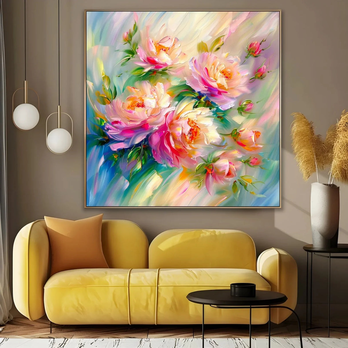 Quadro Stampa su Tela Petali Arcobaleno - CupidoDesign