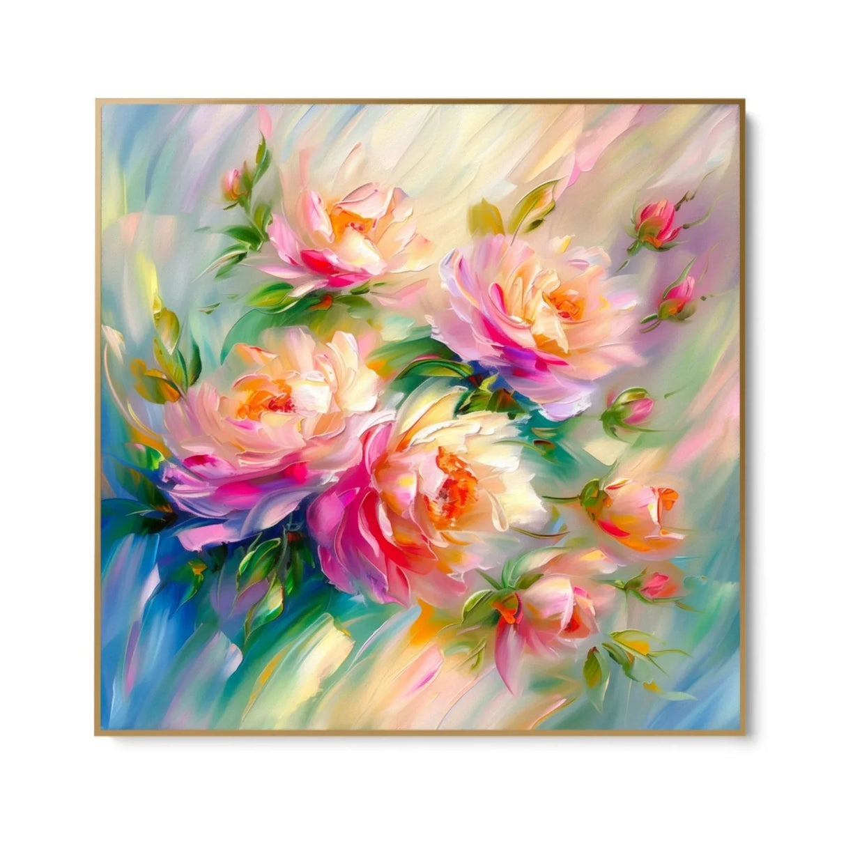 Quadro Stampa su Tela Petali Arcobaleno - CupidoDesign