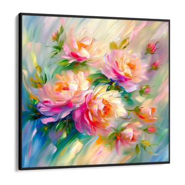 Quadro Stampa su Tela Petali Arcobaleno - CupidoDesign