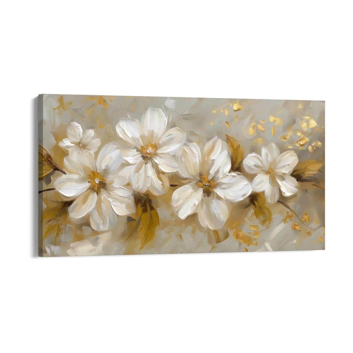 Quadro Stampa su Tela Petali Dorati - CupidoDesign