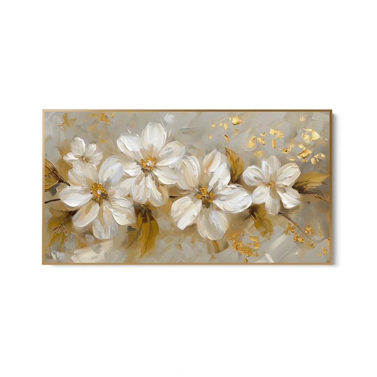 Quadro Stampa su Tela Petali Dorati - CupidoDesign