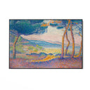 Quadro Stampa su Tela Pini lungo la costa, Henri-Edmond Cross - CupidoDesign