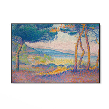 Quadro Stampa su Tela Pini lungo la costa, Henri-Edmond Cross - CupidoDesign