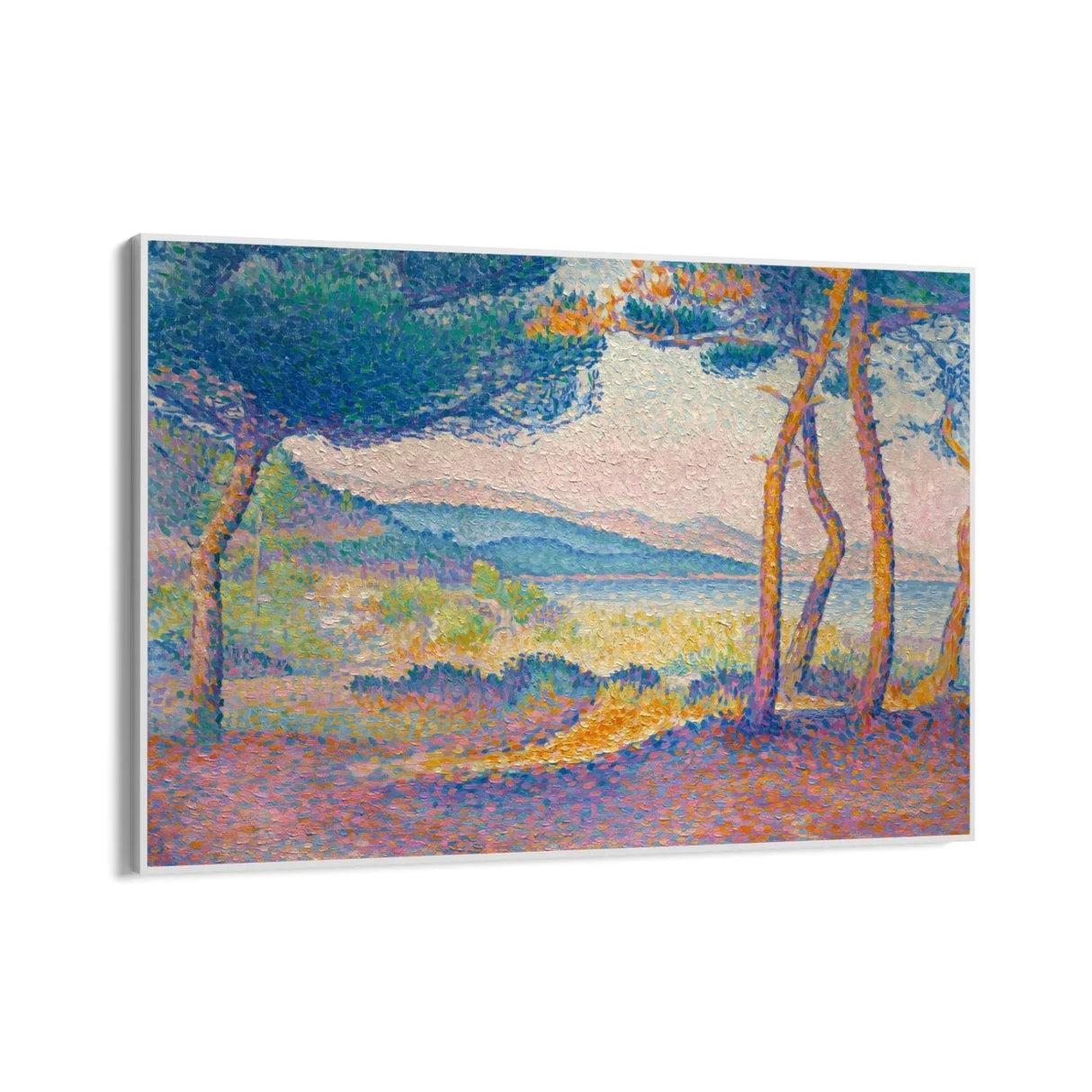 Quadro Stampa su Tela Pini lungo la costa, Henri-Edmond Cross - CupidoDesign