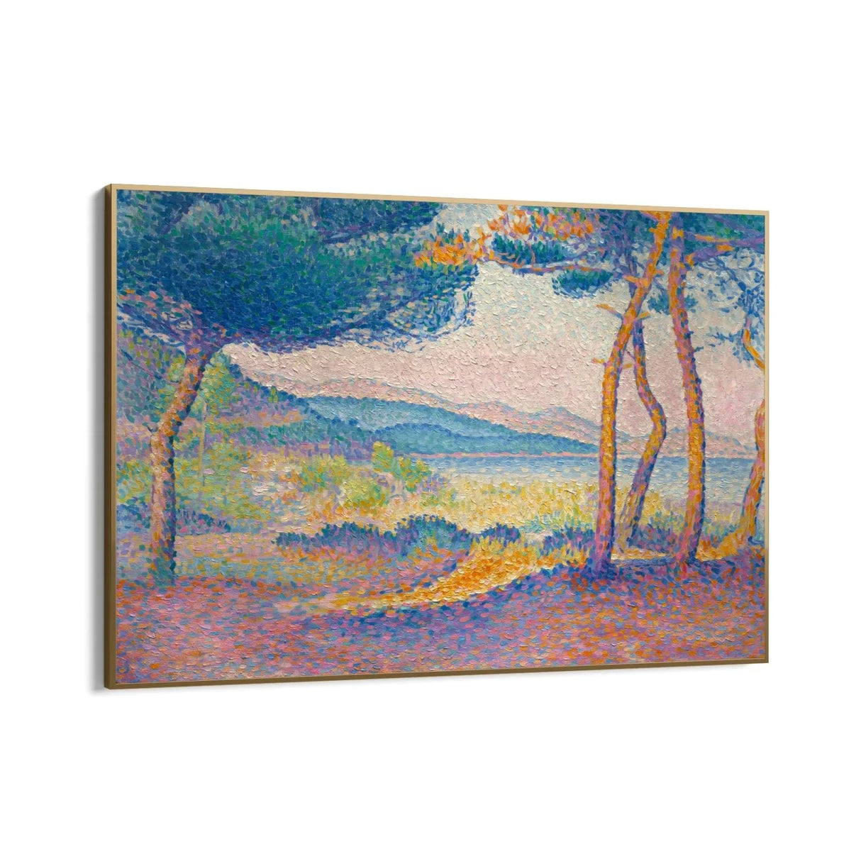 Quadro Stampa su Tela Pini lungo la costa, Henri-Edmond Cross - CupidoDesign