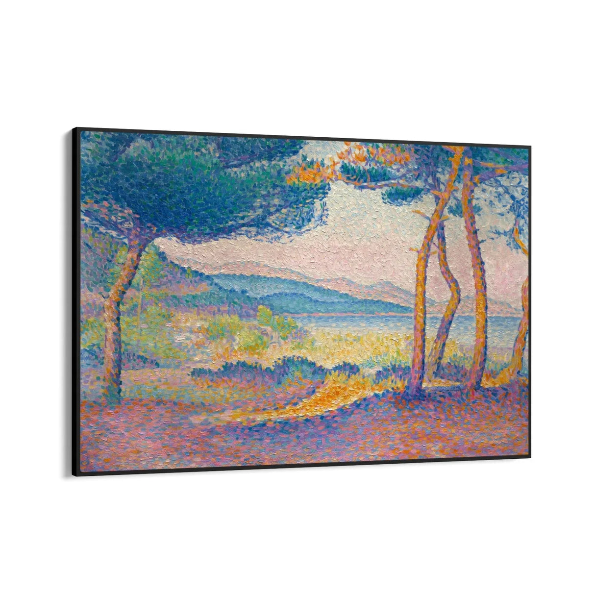 Quadro Stampa su Tela Pini lungo la costa, Henri-Edmond Cross - CupidoDesign