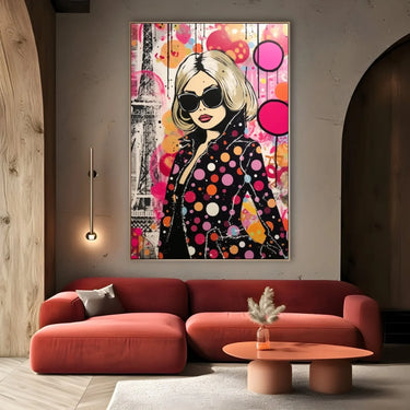 Quadro Stampa su Tela Pink Dot - CupidoDesign