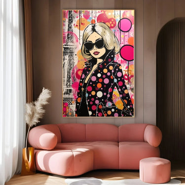 Quadro Stampa su Tela Pink Dot - CupidoDesign