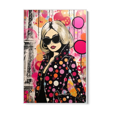Quadro Stampa su Tela Pink Dot - CupidoDesign