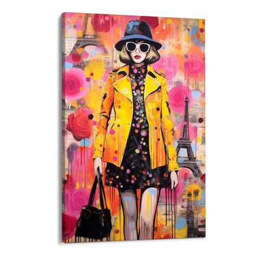 Quadro Stampa su Tela Pink Rose Graffiti - CupidoDesign