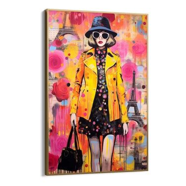 Quadro Stampa su Tela Pink Rose Graffiti - CupidoDesign