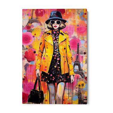 Quadro Stampa su Tela Pink Rose Graffiti - CupidoDesign