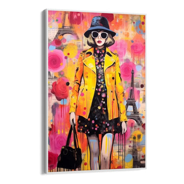 Quadro Stampa su Tela Pink Rose Graffiti - CupidoDesign