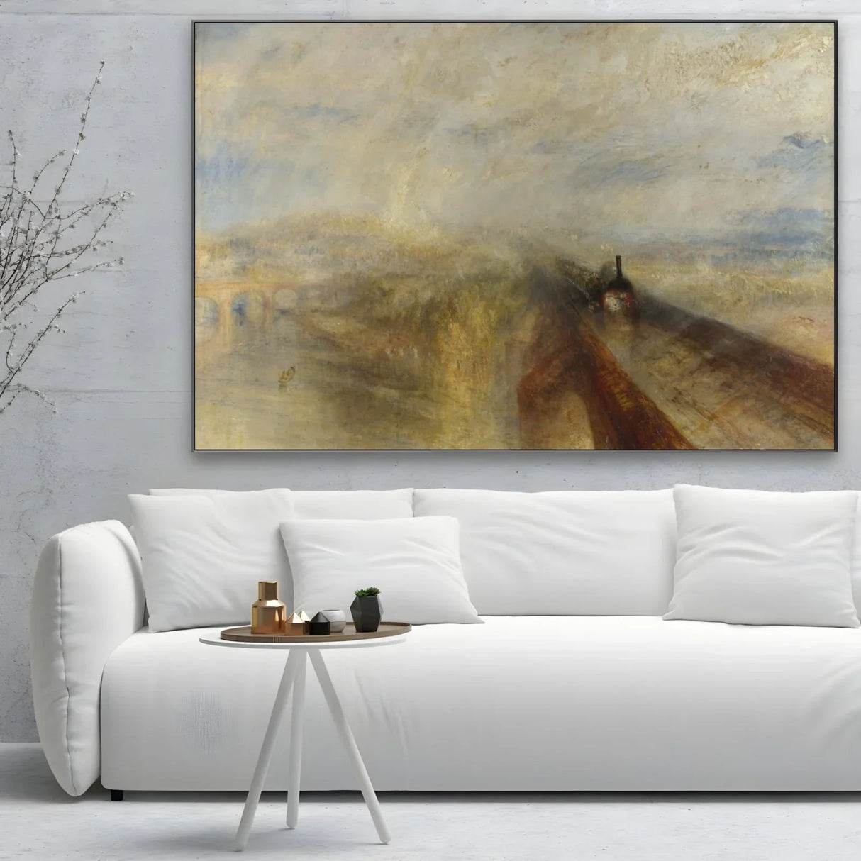 Quadro Stampa su Tela Pioggia, vapore, e velocità, William Turner - CupidoDesign