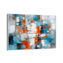 Quadro Stampa su Tela Polarità Blu Arancio - CupidoDesign