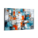 Quadro Stampa su Tela Polarità Blu Arancio - CupidoDesign