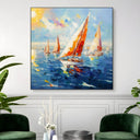 Quadro Stampa su Tela Pomeriggio colorato - CupidoDesign