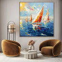 Quadro Stampa su Tela Pomeriggio colorato - CupidoDesign