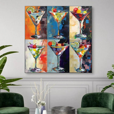 Quadro Stampa su Tela Pop Martini - CupidoDesign
