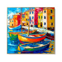 Quadro Stampa su Tela Porto di Colori - CupidoDesign