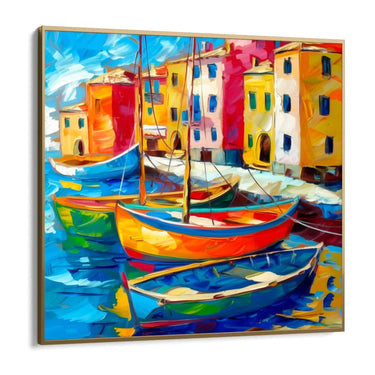 Quadro Stampa su Tela Porto di Colori - CupidoDesign