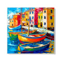 Quadro Stampa su Tela Porto di Colori - CupidoDesign