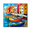 Quadro Stampa su Tela Porto di Colori - CupidoDesign